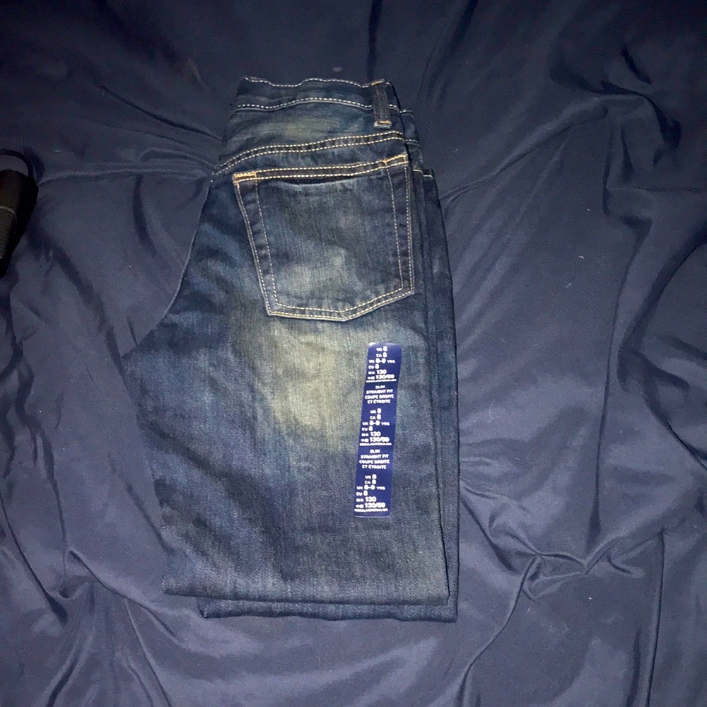 NWT Gap Kids Boys Slim Straight Fit Denim Jeans   US SIZE 8